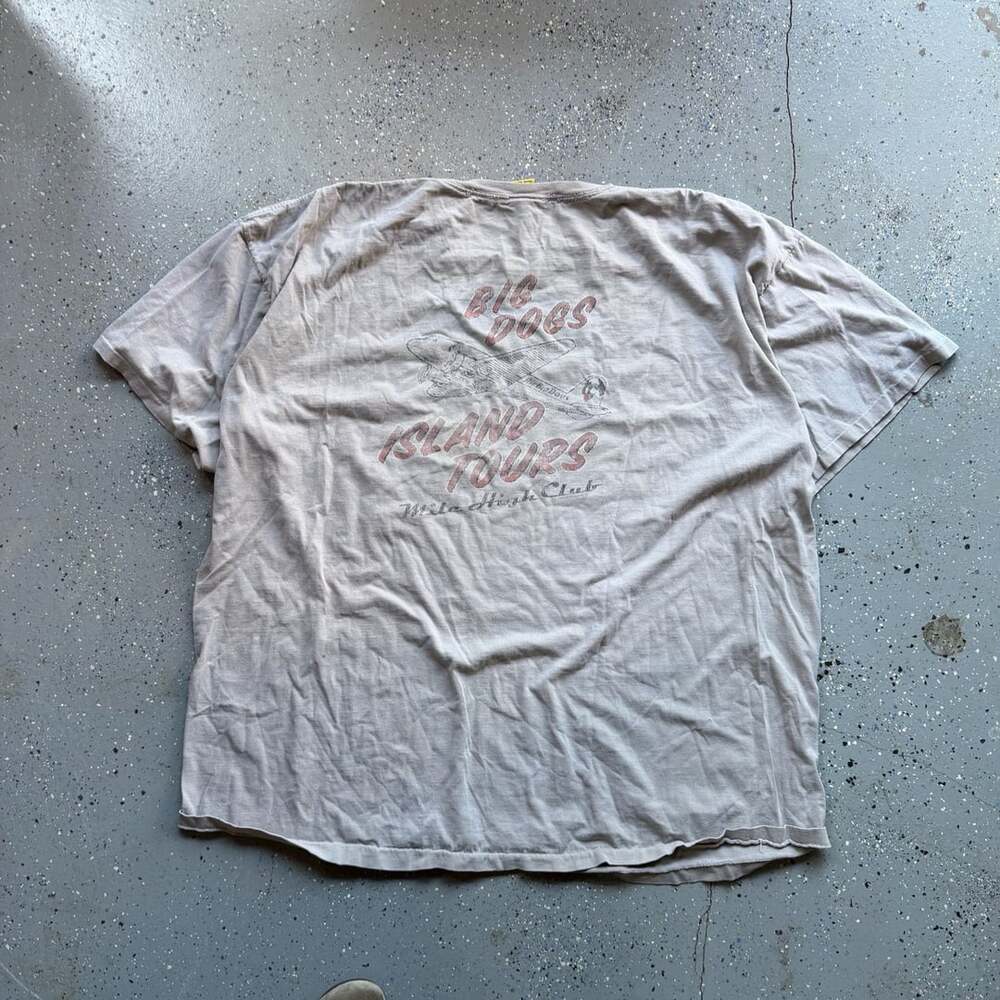 90s singke stitch Big Dogs Island Tours Mile High Club Tee Gray